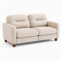 Canapé 2 places 160 cm en tissu beige pour salon style contemporain