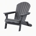 Fauteuil de jardin 80 x 98 x 92 cm en plastique noir style Adirondack