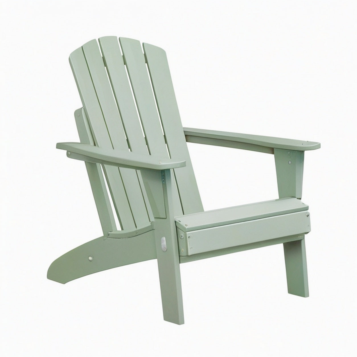 Fauteuil de jardin Adirondack 83 x 79 x 95 cm en plastique vert sauge avec accoudoirs