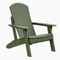 Fauteuil de jardin Adirondack 83 x 79 x 97 cm en plastique vert avec accoudoirs