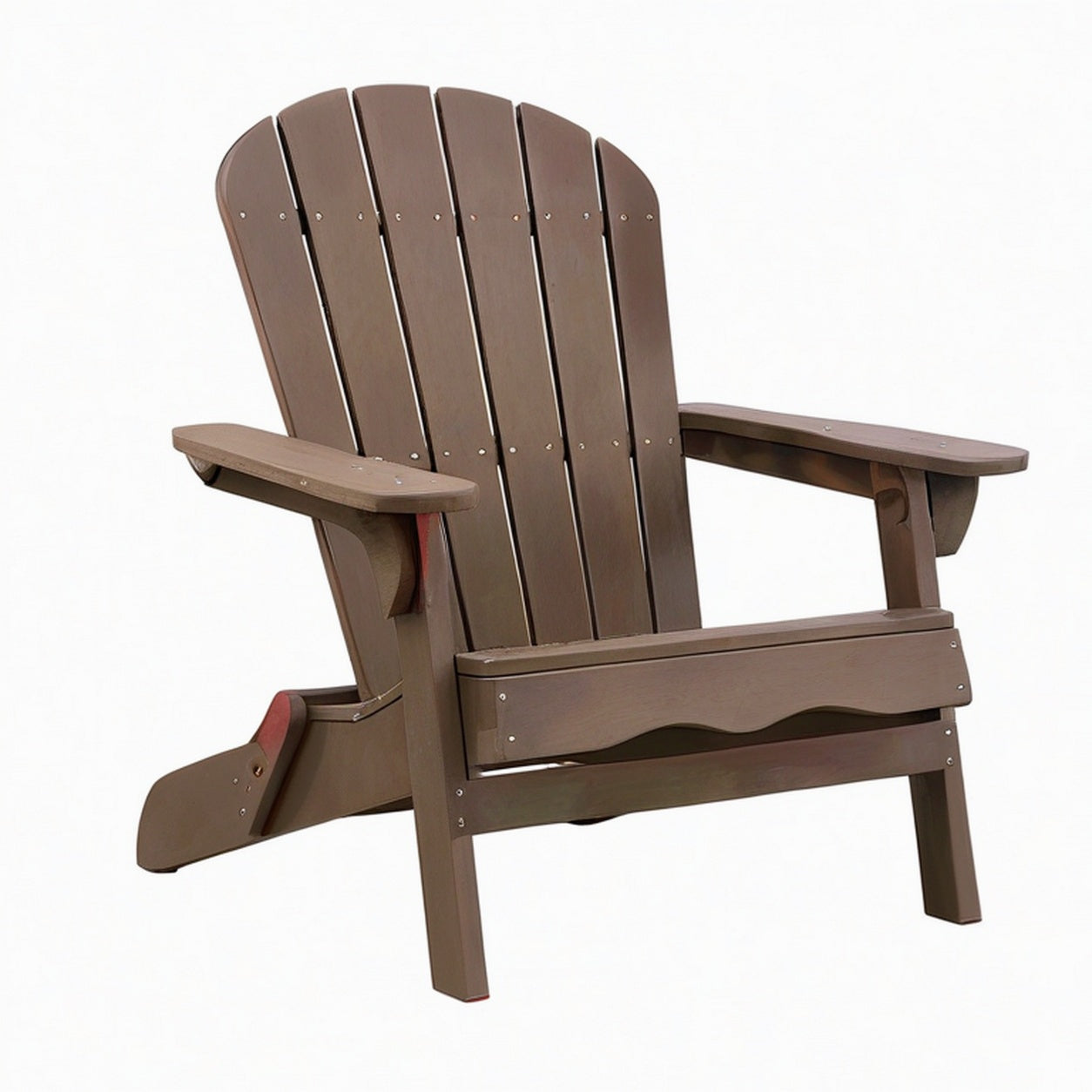 Fauteuil de jardin Adirondack 88 x 76 x 93 cm en bois brun à lattes