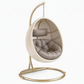 Fauteuil suspendu 100 x 100 x 195 cm en métal doré style contemporain